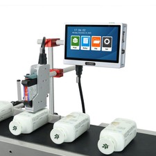 Automatic online inkjet printer without conveyor to print date on bottles picture