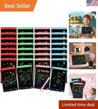 32 Pack LCD Writing Tablet for Kids - Erasable and Reusable Toddler Doodle Bo... picture