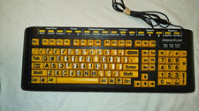 AI SQUARED ZOOM TEXT LARGE-PRINT USB WIRED KEYBOARD 1106-2045 picture