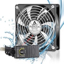 120Mm Waterproof Fan with Speed Controller, IP67 12V Computer Fan with AC Plug, picture