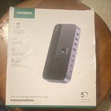 UGREEN USB 3.0 Sharing Switch 2 In 7 Out Powered USB Hub w/ USB-C picture