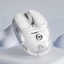EWEADN Q9 Transparent Wireless Mouse Bluetooth 2.4GHz USB Rechargeable White picture
