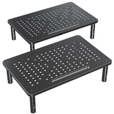 2 Pack Adjustable Monitor Stand Riser - 3 Height Levels for Ergonomic Setup picture