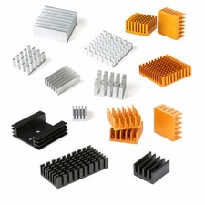 Aluminum Heatsink Heat Sinks IC Chip Transistor Black Silver Gold Various Sizes picture