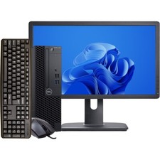 Dell Desktop Computer i5 16GB RAM 128GB SSD 20in LCD Windows 11 Pro Wi-Fi DVD/RW picture