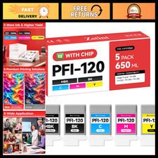 High Capacity 5-Pack Pigment Ink Tank Set 130ml Compatible for Canon Printers picture