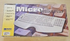 Micro Millennia Innovations Ergonomics Keyboard Millennia CLICKY Y2K RARE picture