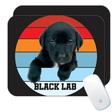 Gift Mousepad : Black Labrador Lab Retro Gradient Pet Dog Animal Canine picture