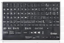 1x Universal English Keyboard Stickers Replacement Letters Computer Laptop PC picture