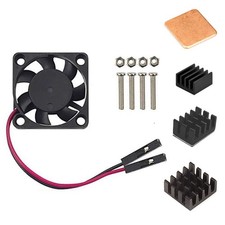 Easycargo Raspberry Pi 4 Heatsink Fan Kit for Cooling Black 1 pack picture