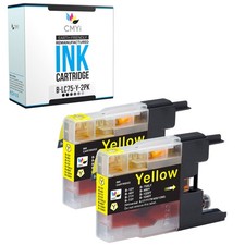 2-Pack Compatible LC75Y Ink Cartridges fits Brother MFC-J6710DW J6910DW J825DW picture