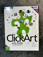 Click Art 40,000 Starter Image Pak Software 4 PC Users Guide Visual Catalog 3CDs picture