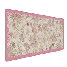 OUNNTC Desk Pad Pink Village Flower XXL picture