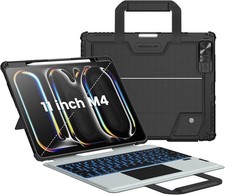 Nillkin Carry Go iPad Pro 11 M4 Backlit Keyboard Case Trackpad Black picture