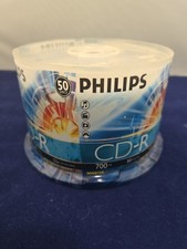PHILIPS CD-R 80MIN/700MB 52X Disks - 50 Count picture