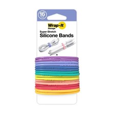 Wrap-It Storage - Super-Stretch Bands 16pk Bright Pastel picture