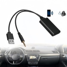 Bluetooth 5.0 Car AUX Adapter USB Receiver Wireless Audio Stereo Music picture