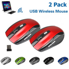 2 Wireless Optical Mouse Mice 2.4GHz USB Receiver For Laptop PC Computer DPI USA picture