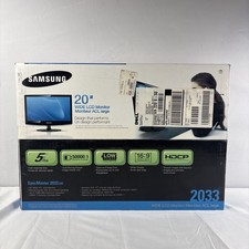 Samsung SyncMaster 2033 Sw 20” Wide LCD Monitor 5ms Low Power 16:9 New In Box picture