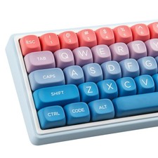 PBT Keycaps 143 Keys MOA Profile Cute Rainbow Candy Switch Caps Keyboard PC picture