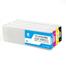 4*300ML SJIC30P Compatible Ink Cartridge With Pigment Ink for C7500G C7500GE picture