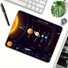 Space Themed Solar System Mouse Pad: Planetary Desk Mat for Astronomy Lovers picture