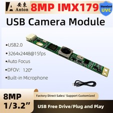 IMX179 4K 8MP USB2.0 Camera Module Fov 120° Auto Focus 3264x2448 with Microphone picture