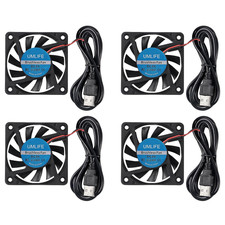 4PACK DC 60Mm USB Fan 5V 6015 Brushless Cooling Fan 60Mmx15Mm 5V USB for PC picture