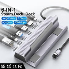 6-IN-1 Steam Deck Dock Station 4K120Hz RJ45 1000Mbps USB Hub picture