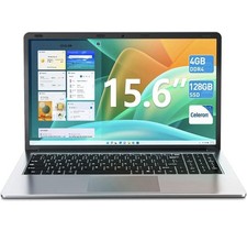 15.6 Inch Laptops, 4GB RAM, 128GB SSD Laptop Computer, Celeron N4000 Processor picture