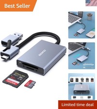Portable 2-in-1 Memory Card Reader for SD & microSD with 18- picture