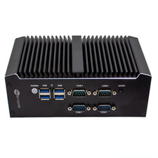 Simpletek Fanless Mini PC 32GB RAM 2TB SSD RS232 4 x LAN USB HDMI VGA W11 picture