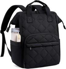 Laptop Backpack for Women Work Bag 15.6 Inch Black picture