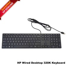 HP Smart Buy Wired 320K Slim Keyboard Black 108 Keys USB-A HSA-C001K L96909-001 picture
