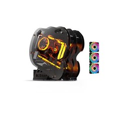 Dragon M.Star Open-Frame Mid-Tower Micro-ATX/Mini-ITX Gaming Case - Tempered ... picture