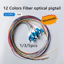 Wholesale 1/3/5pcs LC/UPC 12 Colors Fiber Optical Colorful Pigtail 0.9mm 1.5M picture