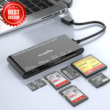 USB 3.0 SD Card Reader 7-in-1 Multi Card Read/Writer 5Gbps Mac Windows US picture