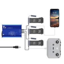 Hanatora Parallel Charger DJI Mavic 3/Cine/Classic/Pro/Enterprise Battery,Rapid picture
