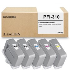 5 Pack PFI-310  Ink Cartridge for PFI-310 Ink Tank Works for TX-2000 Printers picture