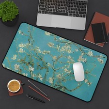Vincent Van Gogh Almond Blossoms Tree Masterpiece Desk Mat Mouse Pad Decor picture