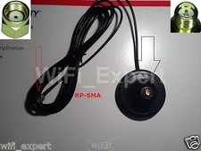 WiFi Antenna Magnetic Base RP-SMA 5 Foot Extension Cable ships from USA picture