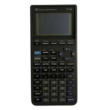 Vintage Texas Instruments TI-82 Graphing Calculator 90s Black Math School TESTED picture