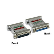 [x10] DB25 Male to Female Serial Check Tester LED Indicator Testing RS232 Device picture