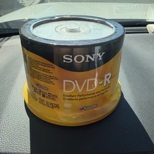 Sony 50-Pack DVD-R Blank Discs 4.7GB 120-Min 16x (Model 50DMR47RS4) - Sealed NEW picture