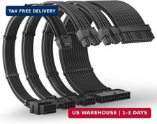 12VHPWR PSU Extension Cable Kit for RTX 50/40 Series, 16AWG Pcie 5.0 Cable Exten picture