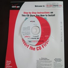 Verizon Online DSL Software Version 6.1 PC CD Rom And Installation Overview picture
