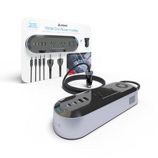 Atomi 150W Car Power Inverter with 2 AC 110V Outlets + 2 USB-C Ports + 2 Smar... picture