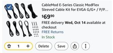 CableMod E-Series PRO ModMesh Cable Kit for EVGA G/G+/P/P+ / T BLACK/LIGHT GREEN picture