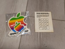 Rare New Vintage 1980s Apple Computer Oem Sticker Pack + Keyboard Labels picture