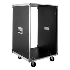 19-Inch 16U 4-Post Open Frame Server Rack Cabinet Rolling With Casters picture